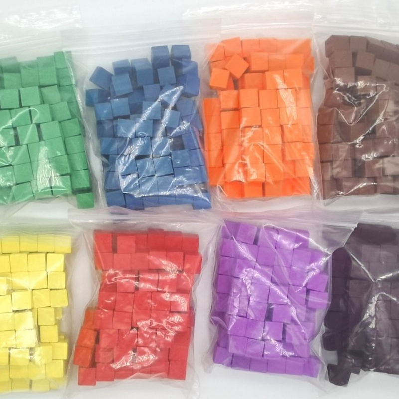 Board Game Verdant - 100 unidades/lotes 10mm cubos de madeira