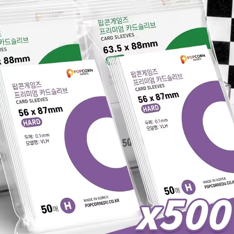 Board Game Table - 500-1PCS Protetores Transparentes HD para Cartões