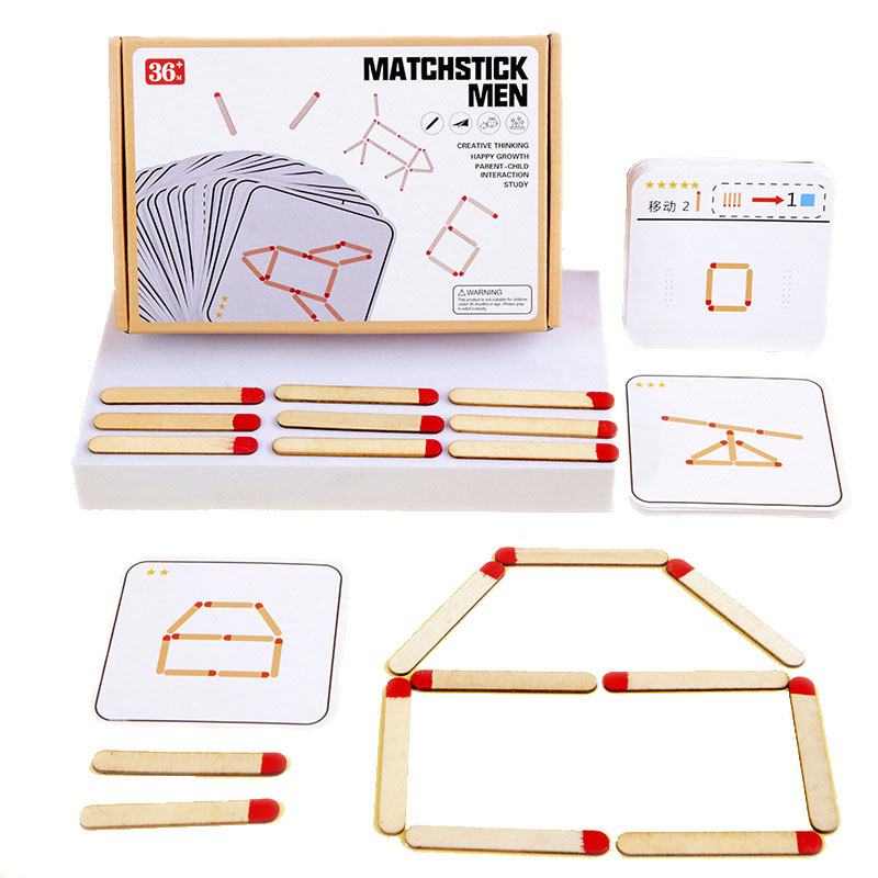 Board Game Diy - Montessori combina quebra-cabeças jogo brinquedos de
