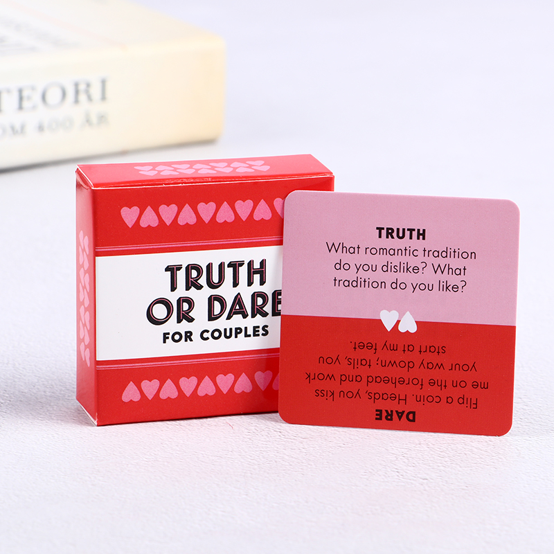 Board Game For Couple - Mini tamanho pequeno verdade ou cuidado
