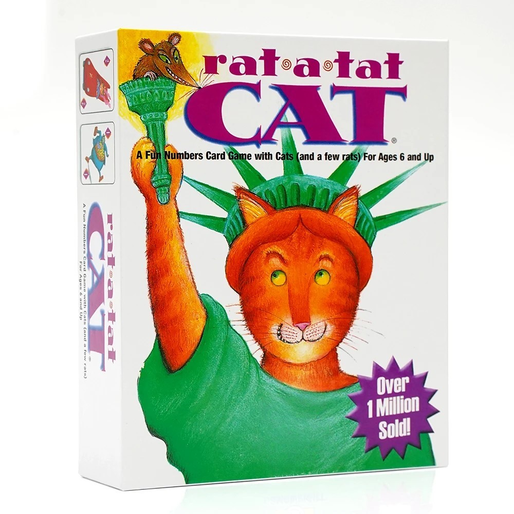 Board Game For 2 Players - Rat A Tat Cat Fun Numbers,