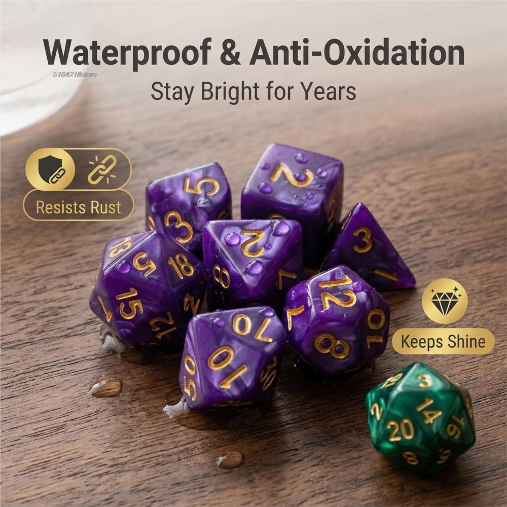 Board Game Verdant - Conjunto de 7 peças de dados