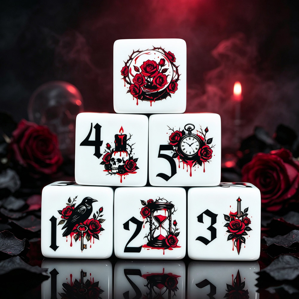 12 Peças de Dados Acrílicos D6 - Board Game Electronic Table avaliação e preço