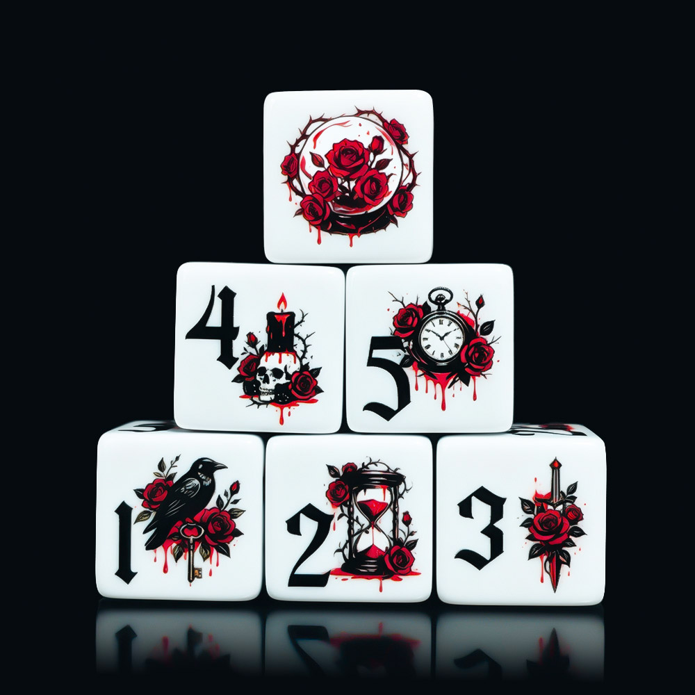 12 Peças de Dados Acrílicos D6 - Board Game Electronic Table avaliação e preço