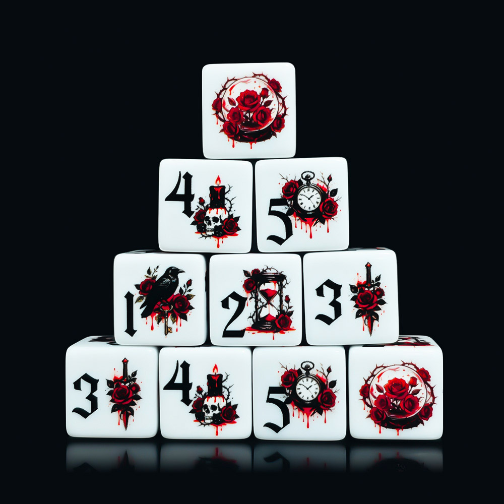 12 Peças de Dados Acrílicos D6 - Board Game Electronic Table avaliação e preço