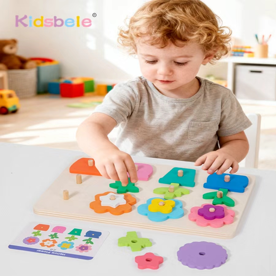 Montessori diy flor de madeira - Board Game Diy avaliação e preço