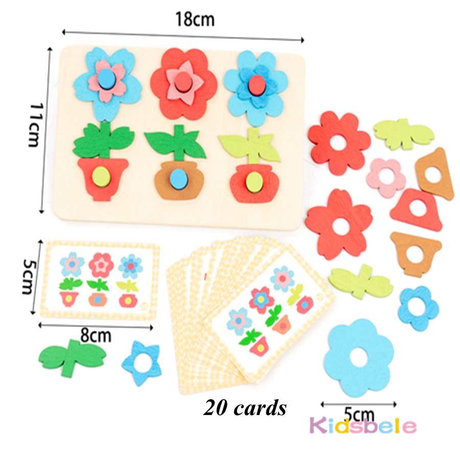 Montessori diy flor de madeira - Board Game Diy avaliação e preço