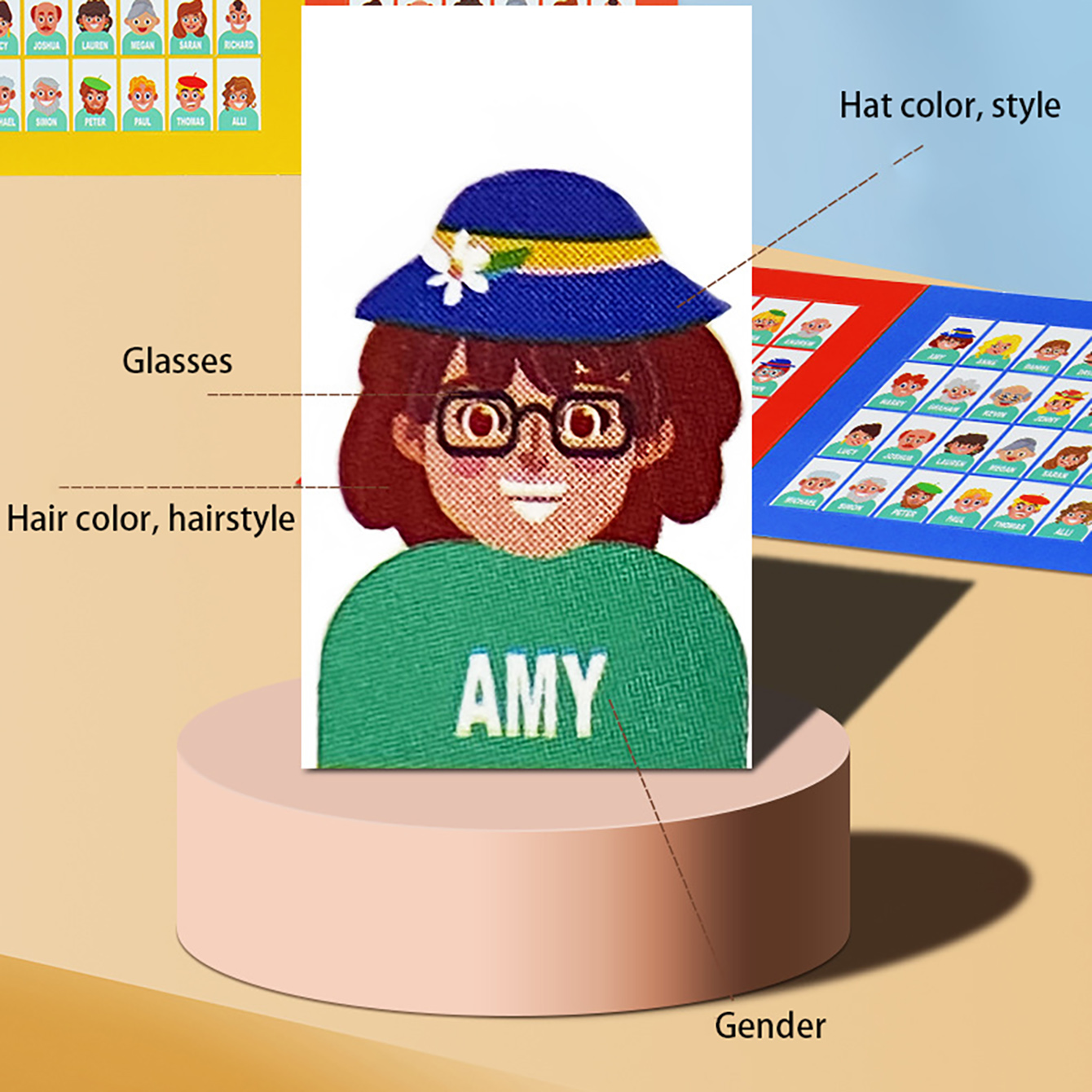 Família indivinhando jogo de t - Board Game Who Is It avaliação e preço