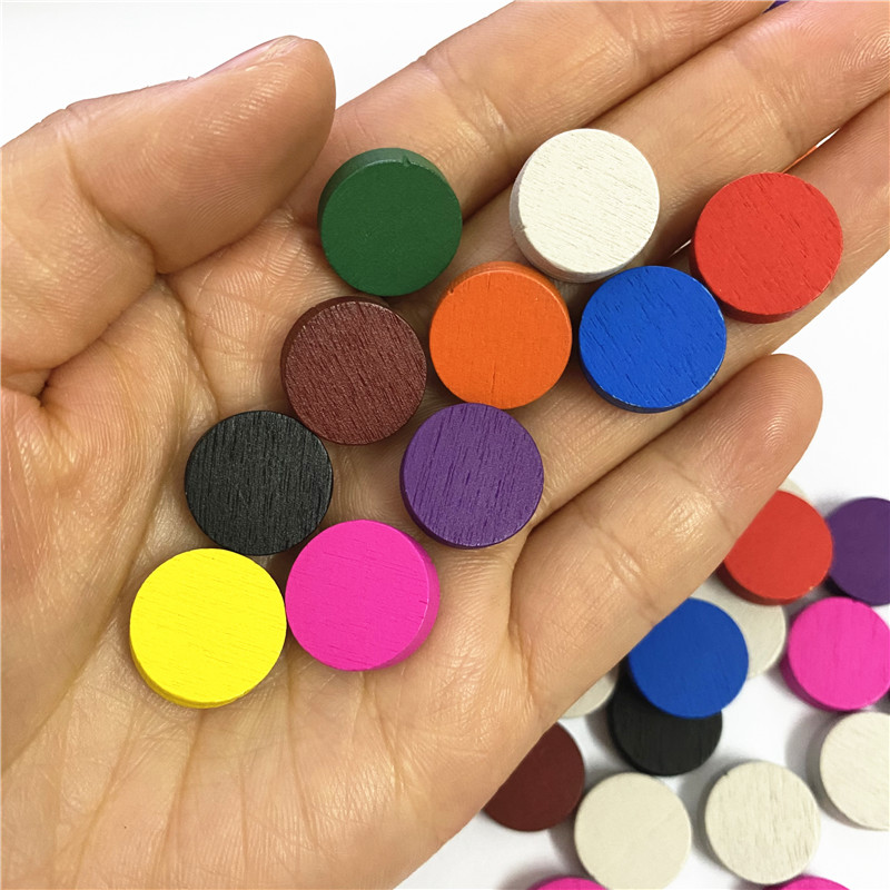 50 peças 15*5mm 11 cores disco - Board Game Sequence avaliação e preço