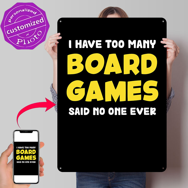 Placa de Metal Retrô 3D Impres - Board Game Quote avaliação e preço