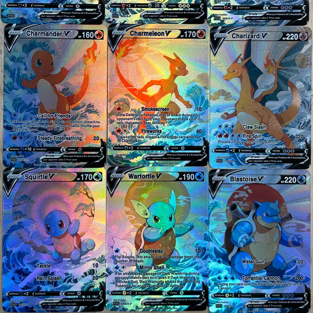 9 Pçs/set DIY Anime PTCG Coleç - Board Game Diy avaliação e preço