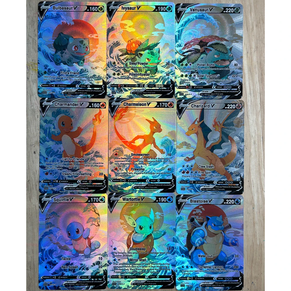 9 Pçs/set DIY Anime PTCG Coleç - Board Game Diy avaliação e preço