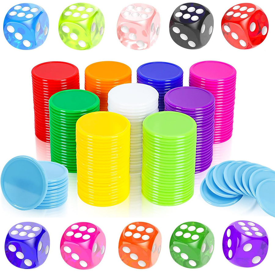 Conjunto de 100 fichas e 10 da - Board Game Sequence avaliação e preço