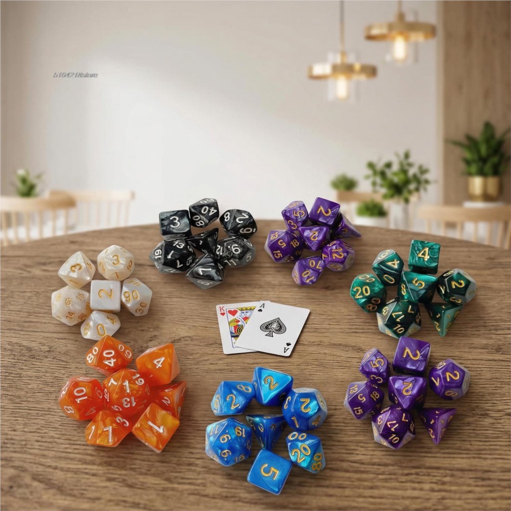 Conjunto de 7 peças de dados p - Board Game Verdant avaliação e preço