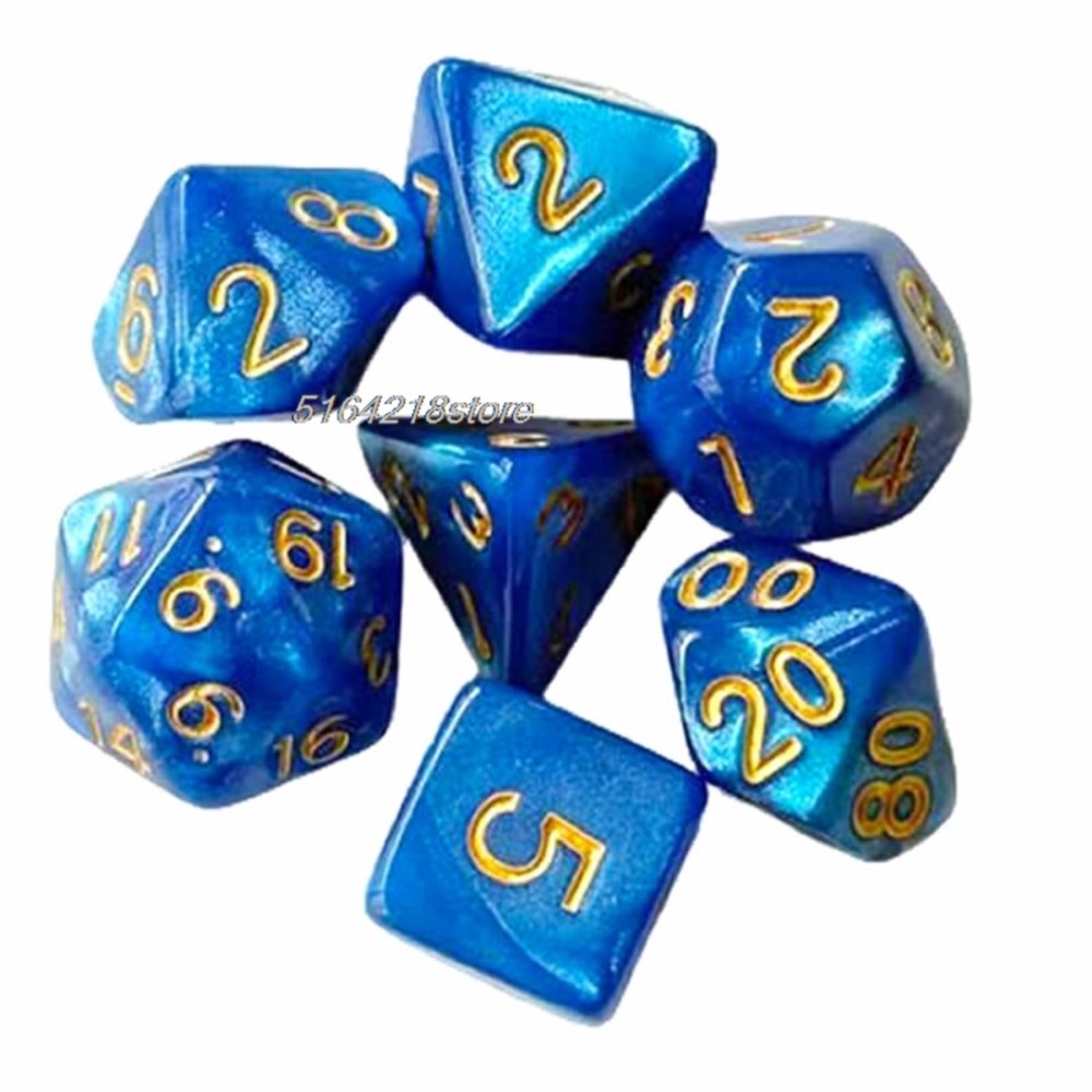 Conjunto de 7 peças de dados p - Board Game Verdant avaliação e preço